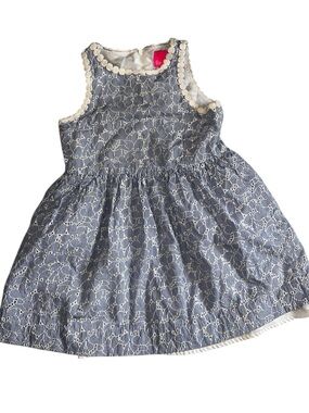 3/$30 Lilly Pulitzer Navy and White Eyelet Sleeveless Dress